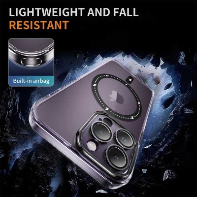 Чохол TPU+PC Colorful with MagSafe для Apple iPhone 12 Pro Max (6.7") Black