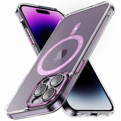 Чохол TPU+PC Colorful with MagSafe для Apple iPhone 12 Pro Max (6.7") Pink