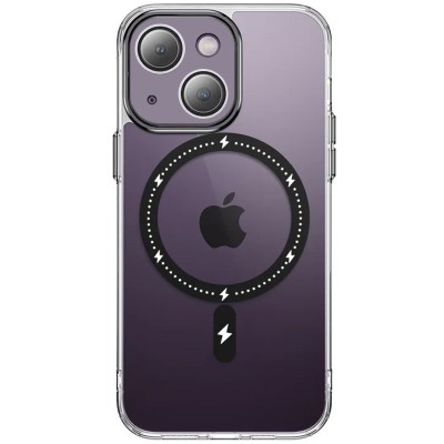 Чохол TPU+PC Colorful with MagSafe для Apple iPhone 13 (6.1") Black