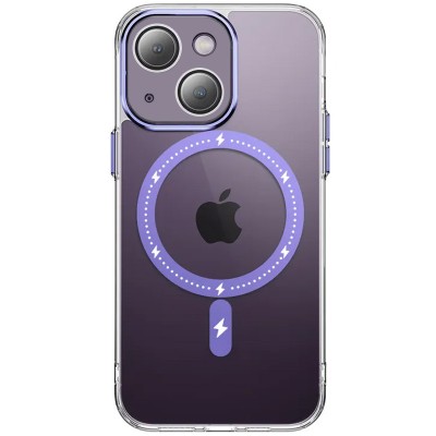 Чохол TPU+PC Colorful with MagSafe для Apple iPhone 13 (6.1") Purple