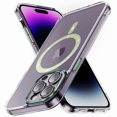 Чохол TPU+PC Colorful with MagSafe для Apple iPhone 13 Pro (6.1") Green