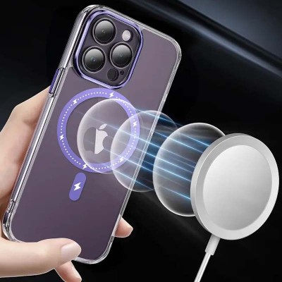 Чохол TPU+PC Colorful with MagSafe для Apple iPhone 13 Pro (6.1") Purple