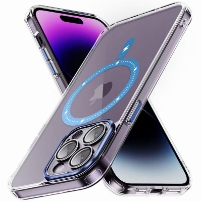 Чохол TPU+PC Colorful with MagSafe для Apple iPhone 13 Pro Max (6.7") Blue