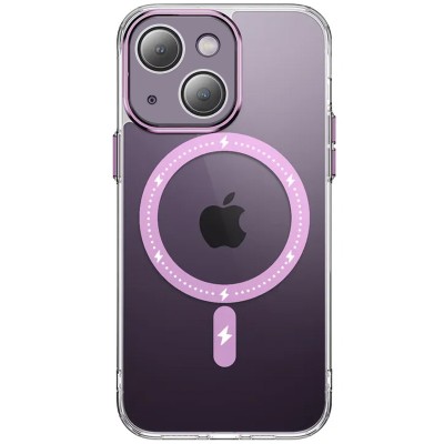 Чохол TPU+PC Colorful with MagSafe для Apple iPhone 14 (6.1") Pink Чохол TPU+PC Colorful with MagSafe для Apple iPhone 14 (6.1") Pink