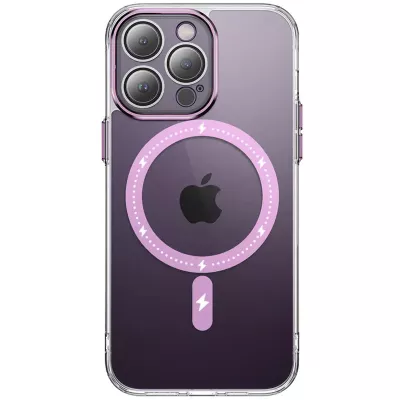 Чохол TPU+PC Colorful with MagSafe для Apple iPhone 14 Pro (6.1") Pink