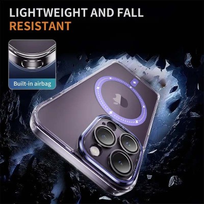 Чохол TPU+PC Colorful with MagSafe для Apple iPhone 14 Pro (6.1") Purple Чохол TPU+PC Colorful with MagSafe для Apple iPhone 14 Pro (6.1") Purple