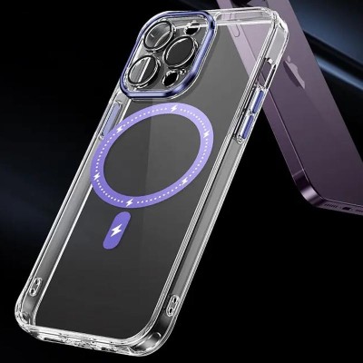 Чохол TPU+PC Colorful with MagSafe для Apple iPhone 14 Pro (6.1") Purple Чохол TPU+PC Colorful with MagSafe для Apple iPhone 14 Pro (6.1") Purple