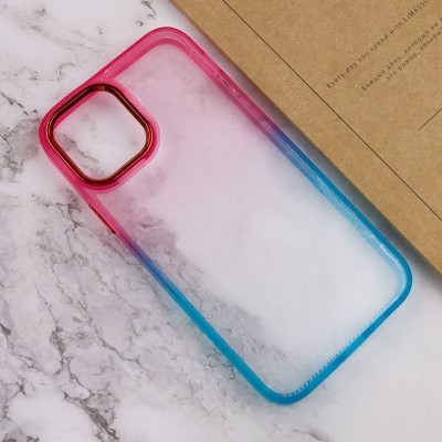 Чохол TPU+PC Fresh sip series для Apple iPhone 11 Pro Max (6.5") Бірюзовий / Рожевий