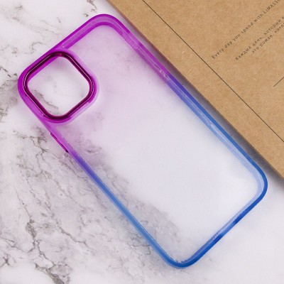 Чохол TPU+PC Fresh sip series для Apple iPhone 12 Pro Max (6.7") Синій / Фіолетовий