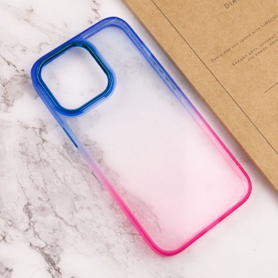 Чохол TPU+PC Fresh sip series для Apple iPhone 14 Pro (6.1") Рожевий / Синій