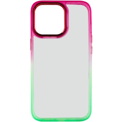 Чохол TPU+PC Fresh sip series для Apple iPhone 14 Pro (6.1") Салатовий / Рожевий