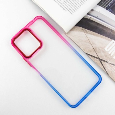 Чохол TPU+PC Fresh sip series для Xiaomi Redmi 12 Синій / Рожевий