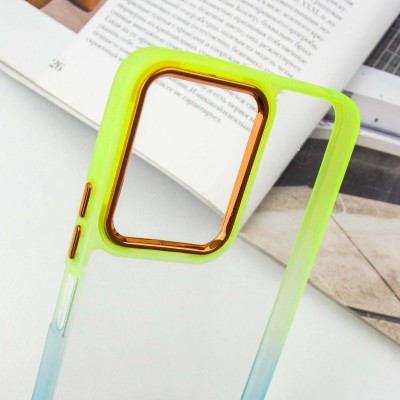 Чохол TPU+PC Fresh sip series для Xiaomi Redmi 13C / Poco C65 Бірюзовий / Лимонний