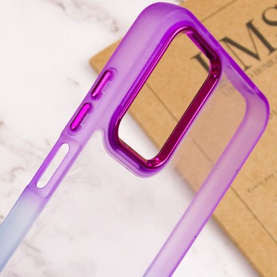 Чохол TPU+PC Fresh sip series для Xiaomi Redmi Note 10 Pro / 10 Pro Max Синій / Фіолетовий