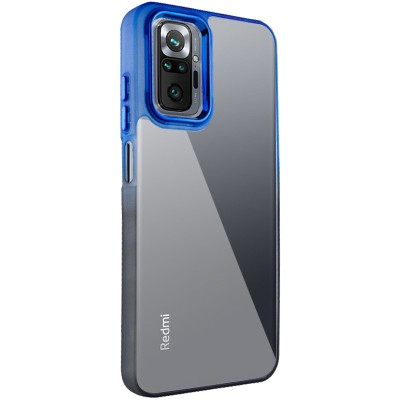 Чохол TPU+PC Fresh sip series для Xiaomi Redmi Note 10 Pro / 10 Pro Max Чорний / Синій