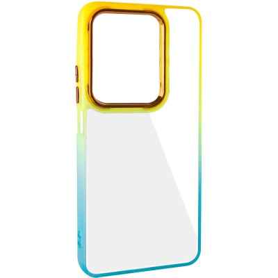 Чохол TPU+PC Fresh sip series для Xiaomi Redmi Note 13 Pro 4G / Poco M6 Pro 4G Бірюзовий / Помаранчевий