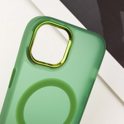 Чохол TPU+PC Lily with MagSafe для Apple iPhone 13 (6.1") Army Green Чохол TPU+PC Lily with MagSafe для Apple iPhone 13 (6.1") Army Green