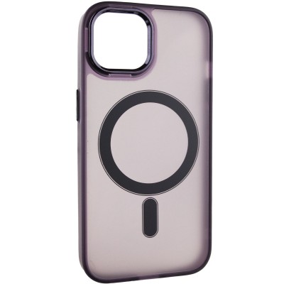Чохол TPU+PC Lily with MagSafe для Apple iPhone 15 (6.1") Dark Purple