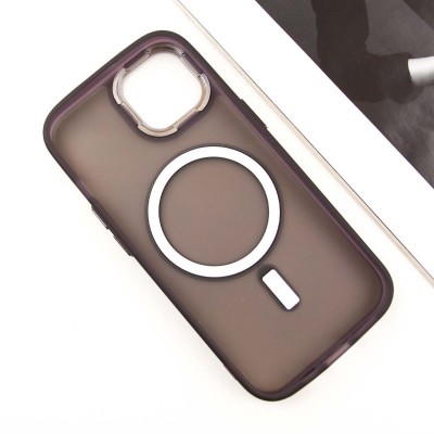 Чохол TPU+PC Lily with MagSafe для Apple iPhone 15 (6.1") Dark Purple