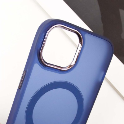 Чохол TPU+PC Lily with MagSafe для Apple iPhone 15 (6.1") Deep Navy