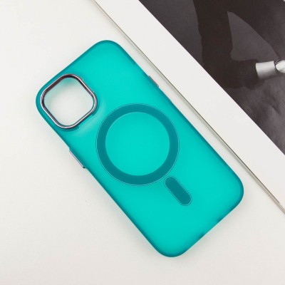 Чохол TPU+PC Lily with MagSafe для Apple iPhone 15 (6.1") Green