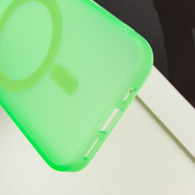 Чохол TPU+PC Lily with MagSafe для Apple iPhone 15 (6.1") Neon Green
