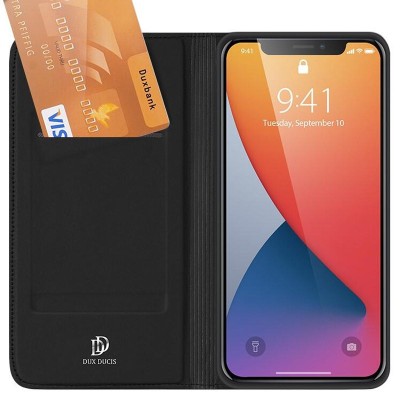 Чохол-книжка Dux Ducis з кишенею для візиток для Apple iPhone 15 Pro (6.1") Чорний