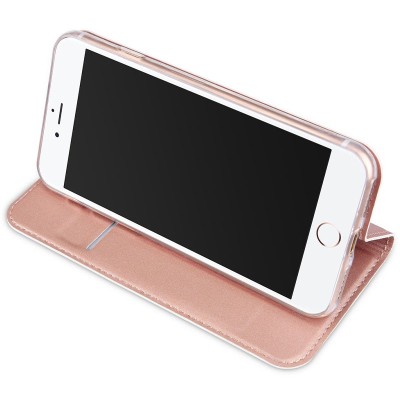 Чохол-книжка Dux Ducis з кишенею для візиток для Apple iPhone 7 / 8 / SE (2020) (4.7") Rose Gold