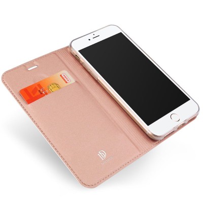 Чохол-книжка Dux Ducis з кишенею для візиток для Apple iPhone 7 / 8 / SE (2020) (4.7") Rose Gold