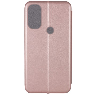 Шкіряний чохол (книжка) Classy для Motorola Moto E40 Rose Gold