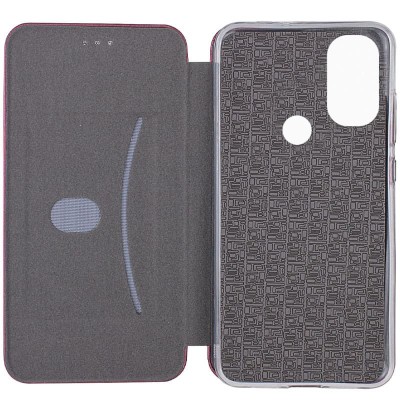 Шкіряний чохол (книжка) Classy для Motorola Moto E40 Бордовий