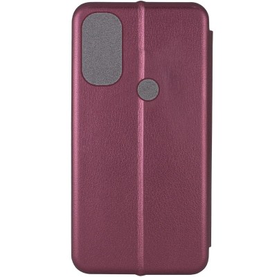 Шкіряний чохол (книжка) Classy для Motorola Moto E40 Бордовий