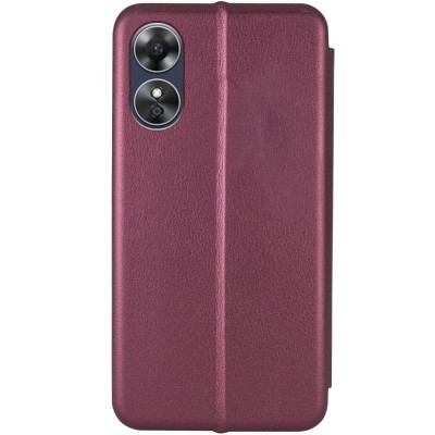 Шкіряний чохол (книжка) Classy для Oppo A17 / A17K Бордовий