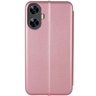Шкіряний чохол (книжка) Classy для Realme C55 Rose Gold