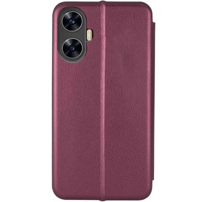 Шкіряний чохол (книжка) Classy для Realme C55 Бордовий