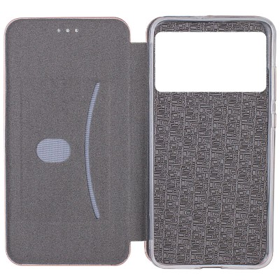Шкіряний чохол (книжка) Classy для Xiaomi Poco M5 Rose Gold