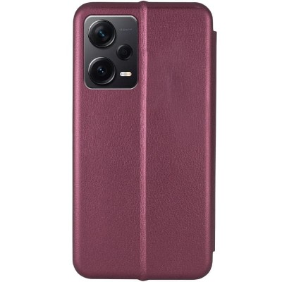 Шкіряний чохол (книжка) Classy для Xiaomi Poco X5 5G / Note 12 5G Бордовий