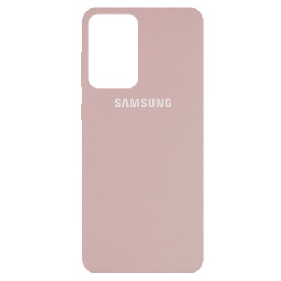 Чехол Silicone Cover Full Protective (AA) для Samsung Galaxy A72 4G / A72 5G Розовый / Pink Sand