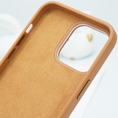 Шкіряний чохол Bonbon Leather Metal Style with MagSafe для Apple iPhone 12 Pro Max (6.7") Коричневий / Brown Шкіряний чохол Bonbon Leather Metal Style with MagSafe для Apple iPhone 12 Pro Max (6.7") Коричневий / Brown
