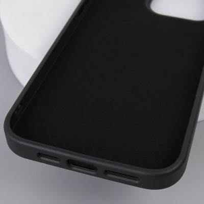 Шкіряний чохол Bonbon Leather Metal Style with MagSafe для Apple iPhone 13 Pro (6.1") Чорний / Black