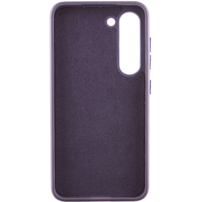Шкіряний чохол Bonbon Leather Metal Style для Samsung Galaxy S22+ Фіолетовий / Dark Purple