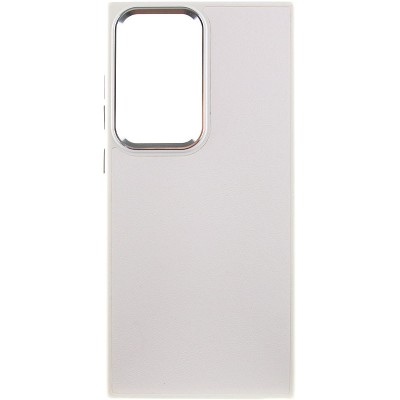 Шкіряний чохол Bonbon Leather Metal Style для Samsung Galaxy S23 Ultra Білий / White Шкіряний чохол Bonbon Leather Metal Style для Samsung Galaxy S23 Ultra Білий / White