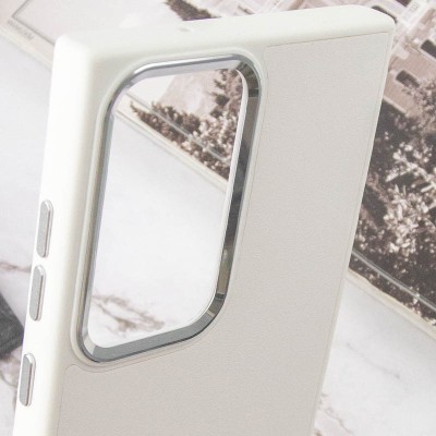 Шкіряний чохол Bonbon Leather Metal Style для Samsung Galaxy S23 Ultra Білий / White Шкіряний чохол Bonbon Leather Metal Style для Samsung Galaxy S23 Ultra Білий / White