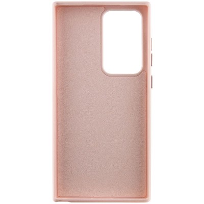 Шкіряний чохол Bonbon Leather Metal Style для Samsung Galaxy S23 Ultra Рожевий / Light pink