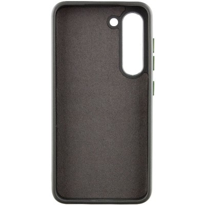 Шкіряний чохол Bonbon Leather Metal Style для Samsung Galaxy S23 Зелений / Army green