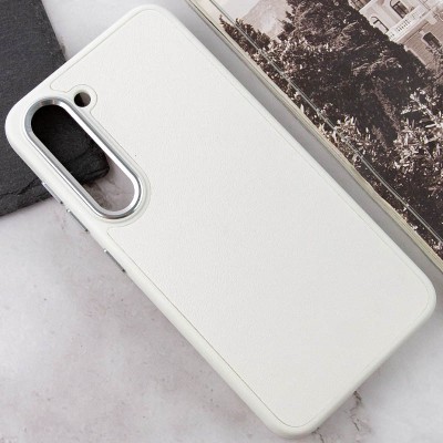 Шкіряний чохол Bonbon Leather Metal Style для Samsung Galaxy S23+ Білий / White Шкіряний чохол Bonbon Leather Metal Style для Samsung Galaxy S23+ Білий / White
