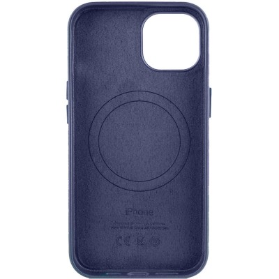 Шкіряний чохол Leather Case (AA Plus) with MagSafe для Apple iPhone 12 Pro / 12 (6.1") Violet