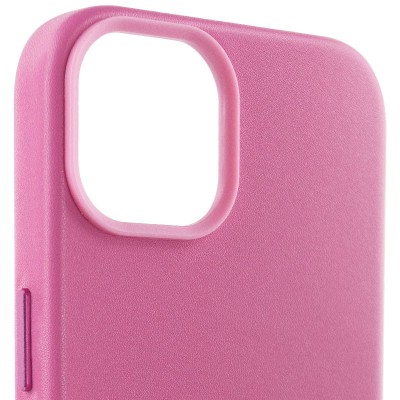 Шкіряний чохол Leather Case (AA Plus) with MagSafe для Apple iPhone 12 Pro Max (6.7") Pollen