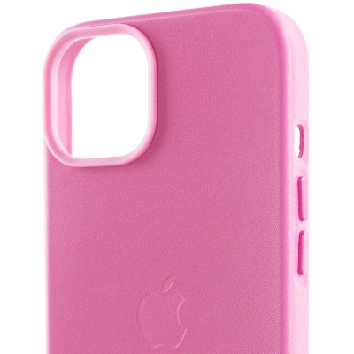 Шкіряний чохол Leather Case (AA Plus) with MagSafe для Apple iPhone 12 Pro Max (6.7") Pollen