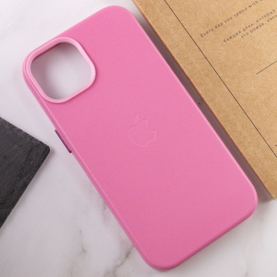 Шкіряний чохол Leather Case (AA Plus) with MagSafe для Apple iPhone 12 Pro Max (6.7") Pollen